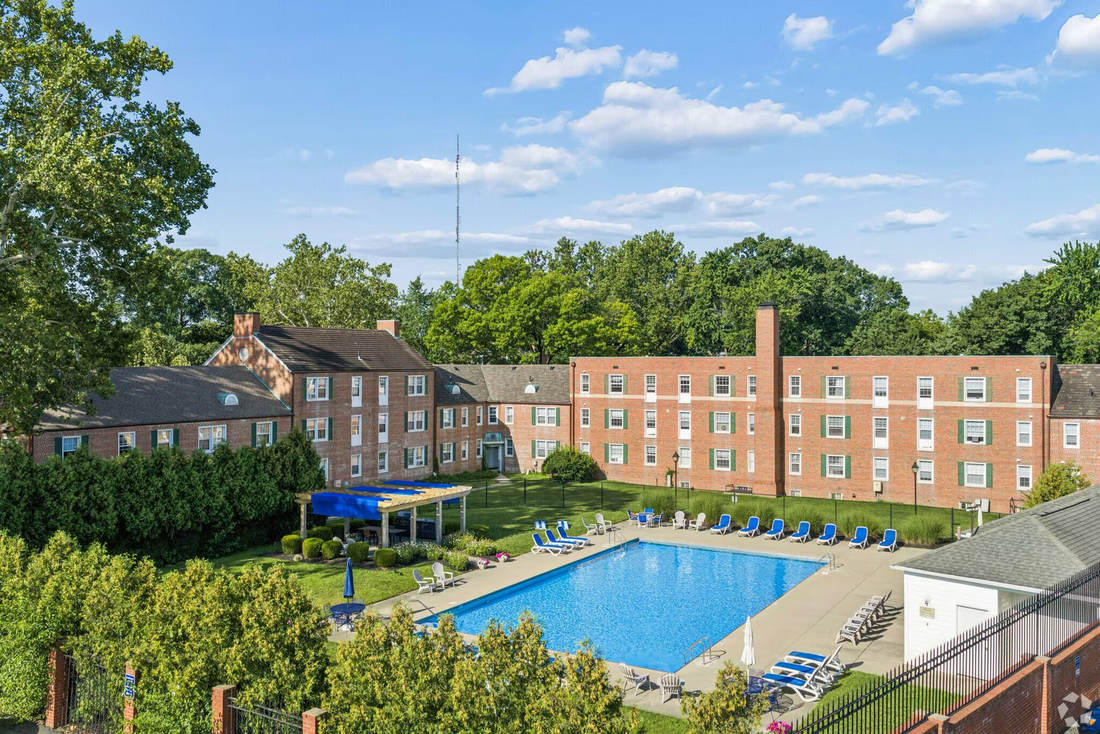 Community outdoor swimming pool